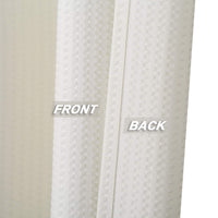 Rideau de douche Garvee en microfibre déperlante à motif gaufré, couleur crème, 183 x 183 cm (72 x 72 pouces), pour salle de bain et baignoire.