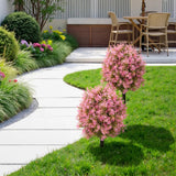 Garvee arbre Artificiel Extérieur Résistant UV, Réaliste, Facile à Installer, Durable, Décor Jardin Terrasse Entrée - Rose