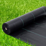 Garvee Toile de paillage 198 cm x 100,58 m, polypropylène 108 g/m², résistante aux déchirures et aux UV, pour aménagement paysager de jardin, noire