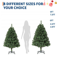 Sapin de Noël artificiel Garvee 140 cm – Épicéa de qualité supérieure, charnières métalliques, base pliable, gain de place