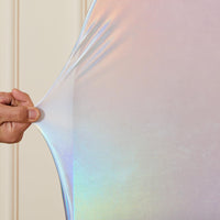 Garvee Panneau de fond d'arche de mariage de 1,8 m (6 pi) en spandex extensible à paillettes élastiques pour mariage, fête et baby shower