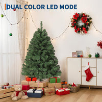 Sapin de Noël artificiel Garvee 140 cm – Épicéa de qualité supérieure, charnières métalliques, base pliable, gain de place