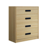 Garvee Commode moderne en MDF large avec tiroirs profonds bois robuste poignées métal pour chambre et salon