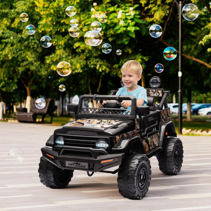 Voiture électrique enfant moteur 12V 4,5Ah vitesse 5km/h jardin terrain de jeu