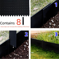 Ensemble de 6 bordures de jardin Garvee, acier Corten, 101,6 cm x 20,3 cm, à enfoncer au marteau, antirouille, flexibles, pour pelouses et allées