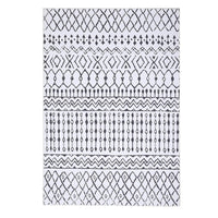 Tapis Garvee Boho imperméable, antidérapant et lavable à poils courts, motif losanges bohème, idéal pour le salon, la chambre ou la salle à manger. Motif losanges bohème.