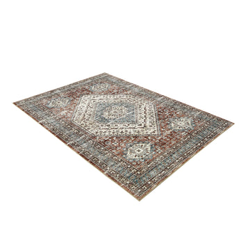 Tapis de couloir vintage Garvee, lavable, antidérapant, facile à nettoyer, pour salon, chambre, salle à manger, marron, 120 x 170 cm