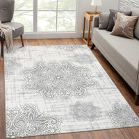 Tapis de couloir Garvee ultra-doux antidérapant style bohème pour cuisine et chambre, 80 x 150 cm, beige, lavable en machine, facile d'entretien