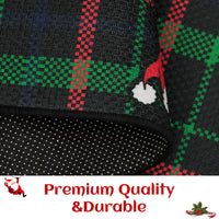 Tapis de cuisine Garvee motif sapin de Noël et flocons de neige, lot de 2, antidérapants, décoration hivernale, 40 x 60 cm + 40 x 120 cm, vert