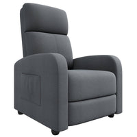 Fauteuil inclinable Garvee pour adultes, ergonomique et réglable, siège confortable avec poche latérale, dossier haut, larges accoudoirs, canapé de salon