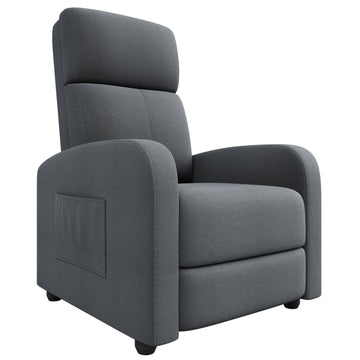 Fauteuil inclinable Garvee pour adultes, ergonomique et réglable, siège confortable avec poche latérale, dossier haut, larges accoudoirs, canapé de salon