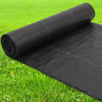 Garvee Toile de Paillage Anti-Mauvaises Herbes 1,83 x 91,44 m, Polypropylène 90 g/m², Stabilisée UV et Perméable à l’Eau, Noir