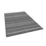Garvee Boho Teppich Läufer Géométrique Lavable En Machine Antidérapant 80x150 Cm Noir Pour Salon Chambre Entrée - 