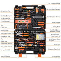 Coffret d'outils Garvee 236 pièces avec cliquet et tournevis pour réparation automobile et bricolage, poignées en acier et TPR, portable, coffret en plastique, 45 cm, noir