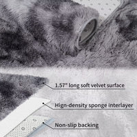 Tapis rond moelleux Garvee 80 cm (2'7,5") pour chambre d'enfant, gris, doux et moelleux, en velours et éponge, antidérapant et insonorisant, idéal pour les chambres de bébé et d'adolescent.