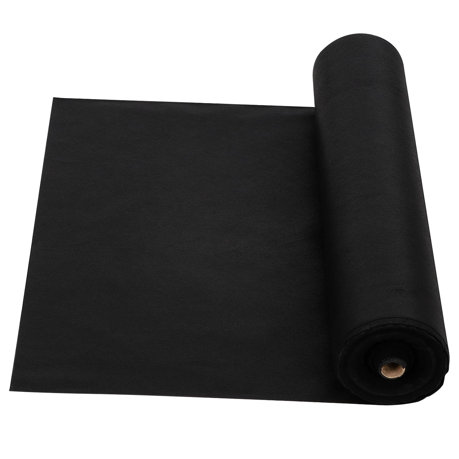 Toile de paillage Garvee 4 x 250 pi, polypropylène de qualité supérieure 1,8 oz, résistante aux déchirures et aux UV, respirante, noire, pour jardin et aménagement paysager