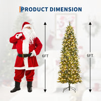 Garvee sapin de Noël artificiel 182 cm, avec support en métal et sac de rangement pratique
