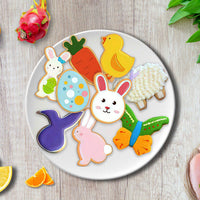 Ensemble de 14 emporte-pièces Garvee pour Pâques, en acier inoxydable, pour la pâtisserie maison pendant les fêtes, formes variées