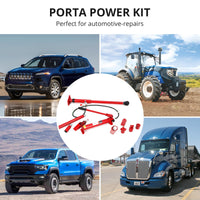 Kit de réparation complet Garvee Porta Power Kit 12T avec cric hydraulique, châssis en acier renforcé et mallette de transport. Idéal pour les ateliers et les chantiers. Robuste, polyvalent et compact.