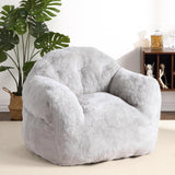 Garvee fauteuil poire géant gris, mousse haute densité, 99 × 81 × 71 cm, pour lecture, détente, salon et chambre - Gris