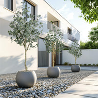 Eucalyptus artificiel Garvee de 120 cm avec branches ajustables et pot en PP sécurisé pour la décoration intérieure/extérieure (vert)