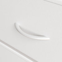 Garvee commode à 5 tiroirs, façade en tissu, structure en métal, plateau en bois, idéale pour la chambre et l'entrée, gris