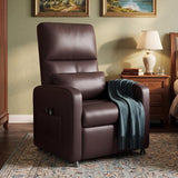 Garvee Massagesessel Électrique Avec 8 Modes De Massage, Fonction Chauffe, Repose-Lombaire Ergonomique, USB, Poche Latérale, Fauteuil Relax Pour Salon - Marron