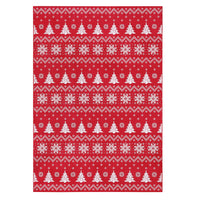 Tapis d'appoint bohème Garvee 80x150 cm en coton à poils courts antidérapant, intérieur et extérieur, couloir, cuisine, décoration de Noël