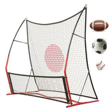 Garvee Rebondisseur de football 1,8 x 1,2 m, Robuste, polyvalent, pour l'entraînement en intérieur et en extérieur - Noir