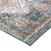 Tapis de couloir vintage Garvee, lavable, antidérapant, motif médaillon floral, vert, 60 x 230 cm, Allemagne