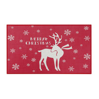 Tapis de porte d'intérieur antidérapant Garvee Deurmat, motif renne, 50 x 80 cm, en tissu non tissé, pour l'intérieur et l'extérieur. Convient pour les entrées intérieures et extérieures.