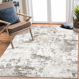 Garvee tapis antidérapant lavable 200 × 290 cm design abstrait moderne pour salon et chambre, bleu clair