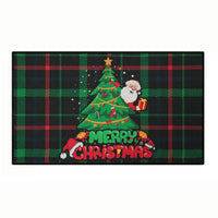 Tapis de cuisine Garvee motif sapin de Noël et flocons de neige, lot de 2, antidérapants, décoration hivernale, 40 x 60 cm + 40 x 120 cm, vert
