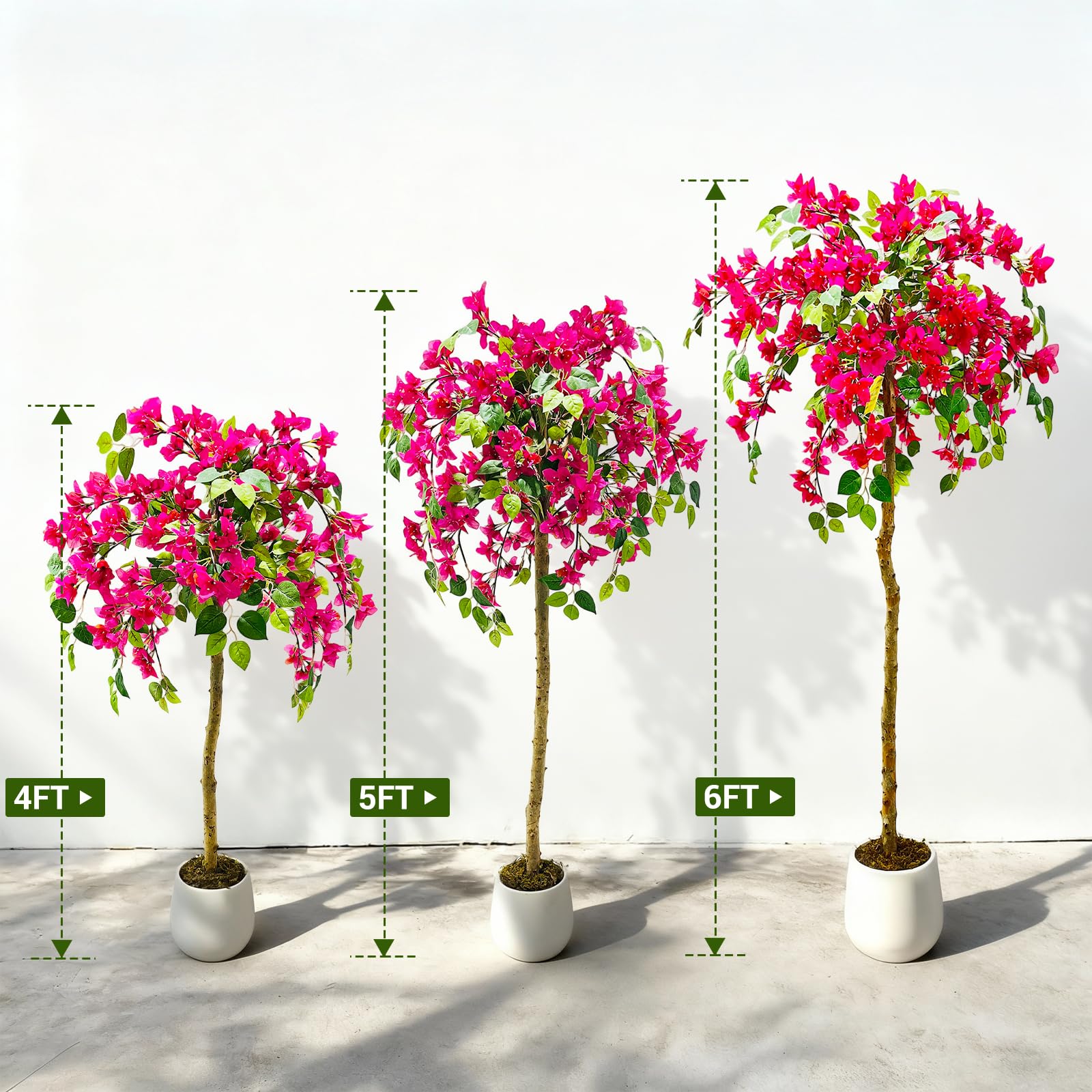 Arbre artificiel d'intérieur Garvee de 1,20 m, design réaliste, sans entretien, idéal pour la maison, le bureau, les mariages, les fêtes, écologique