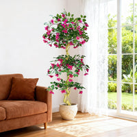 Bougainvillier artificiel rose Garvee de 1,8 m, réaliste et facile d'entretien, en soie, pour une utilisation intérieure et extérieure, léger et polyvalent