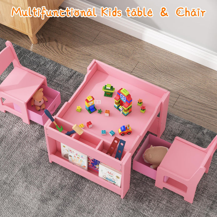 Tiroirs tissu amovibles sous chaise rangement jouets livres