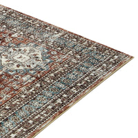 Tapis de couloir vintage Garvee, lavable, antidérapant, facile à nettoyer, pour salon, chambre, salle à manger, marron, 120 x 170 cm