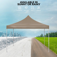 Pavillon pliant Garvee 3 x 3 m avec 4 panneaux latéraux, imperméable, protection UV, portable pour jardin et événements, bleu