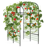 Garvee arche de jardin métallique 2,23 m, forme en U, noire, support pour plantes grimpantes, pour potager