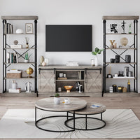 Garvee Étagère industrielle à 6 niveaux avec structure métallique pour salon et bureau, 187×80×30cm, style vintage