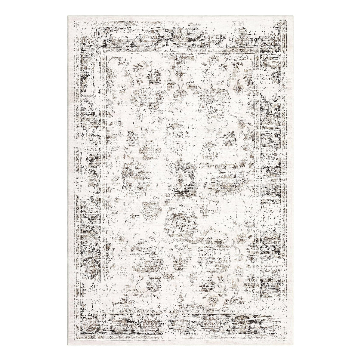 Tapis de salon vintage Garvee, doux, lavable, style campagnard oriental, rose, 160 x 230 cm