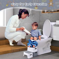 Tabouret enfant Garvee, 2 marches, antidérapant, sûr, sans BPA, léger, portable, pour salle de bain, cuisine, apprentissage, 115 kg