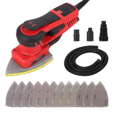 Ponceuse multifonctions Garvee 350 W à moteur sans balais pour le polissage du bois, compacte (2,2 kg).