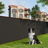 Garvee Filet d'Intimité de Jardin HDPE 180 GSM, Écran d'Intimité Résistant, Protection UV, Tissu d'Ombre Léger, montage facile, Extérieur - Noir