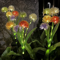 Lampes solaires de jardin Garvee, 5 têtes LED, motif pissenlit, étanches IP65, blanc chaud, en métal, éclairage extérieur, éclairage de chemin, éclairage de cour