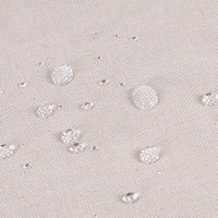 Rideau de douche Garvee, salle de bain, 100 % lin polyester, tissu épais imperméable, crochets rustiques, beige, 122 x 183 cm, luxe hôtelier