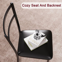 Ensemble table et chaises rondes Garvee pour 2 personnes, en MDF et métal, style rétro marron, gain de place idéal pour les petits appartements.
