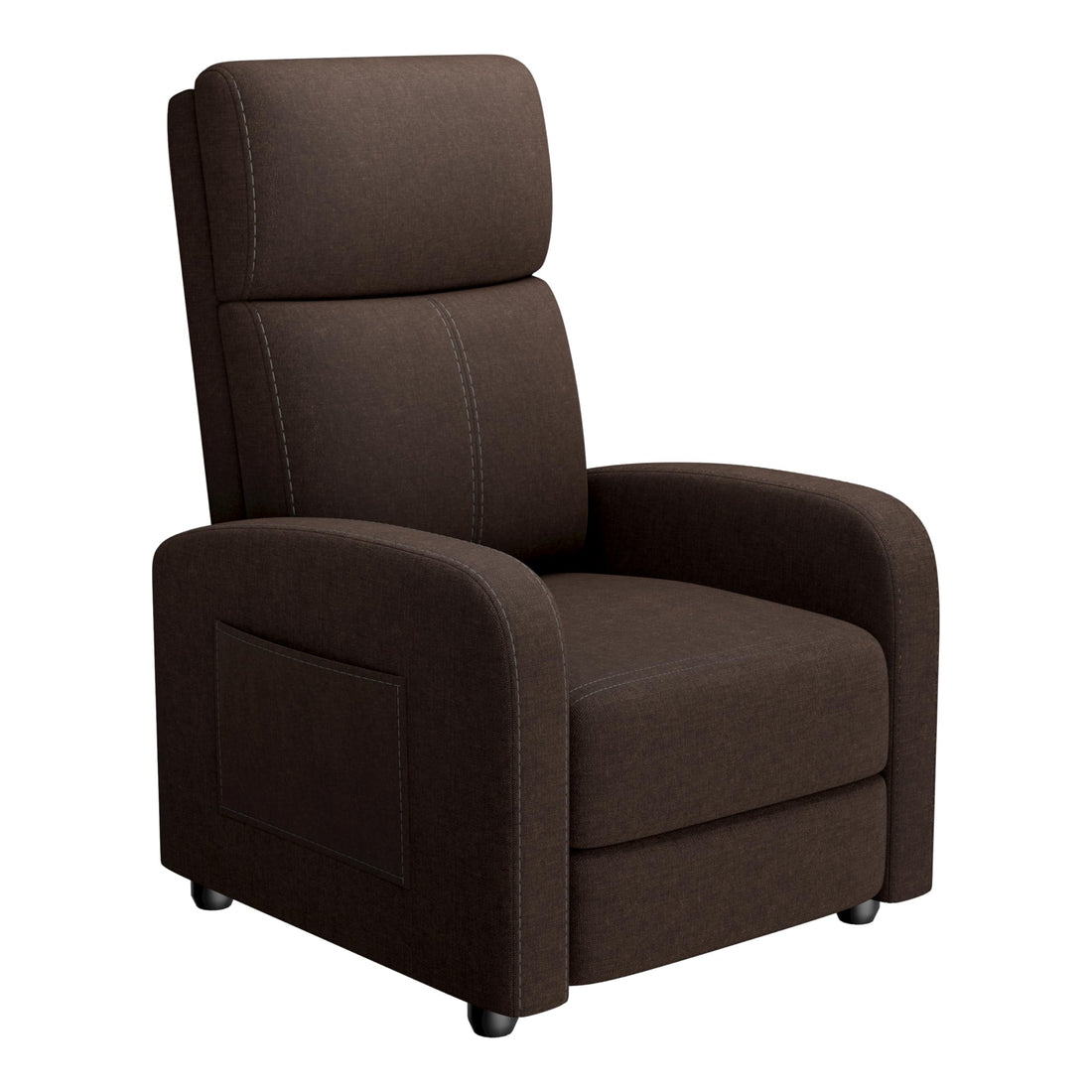 Fauteuil inclinable Garvee pour adultes, ergonomique et réglable, avec poche latérale, canapé de salon/home cinéma, dossier haut et assise rembourrée.