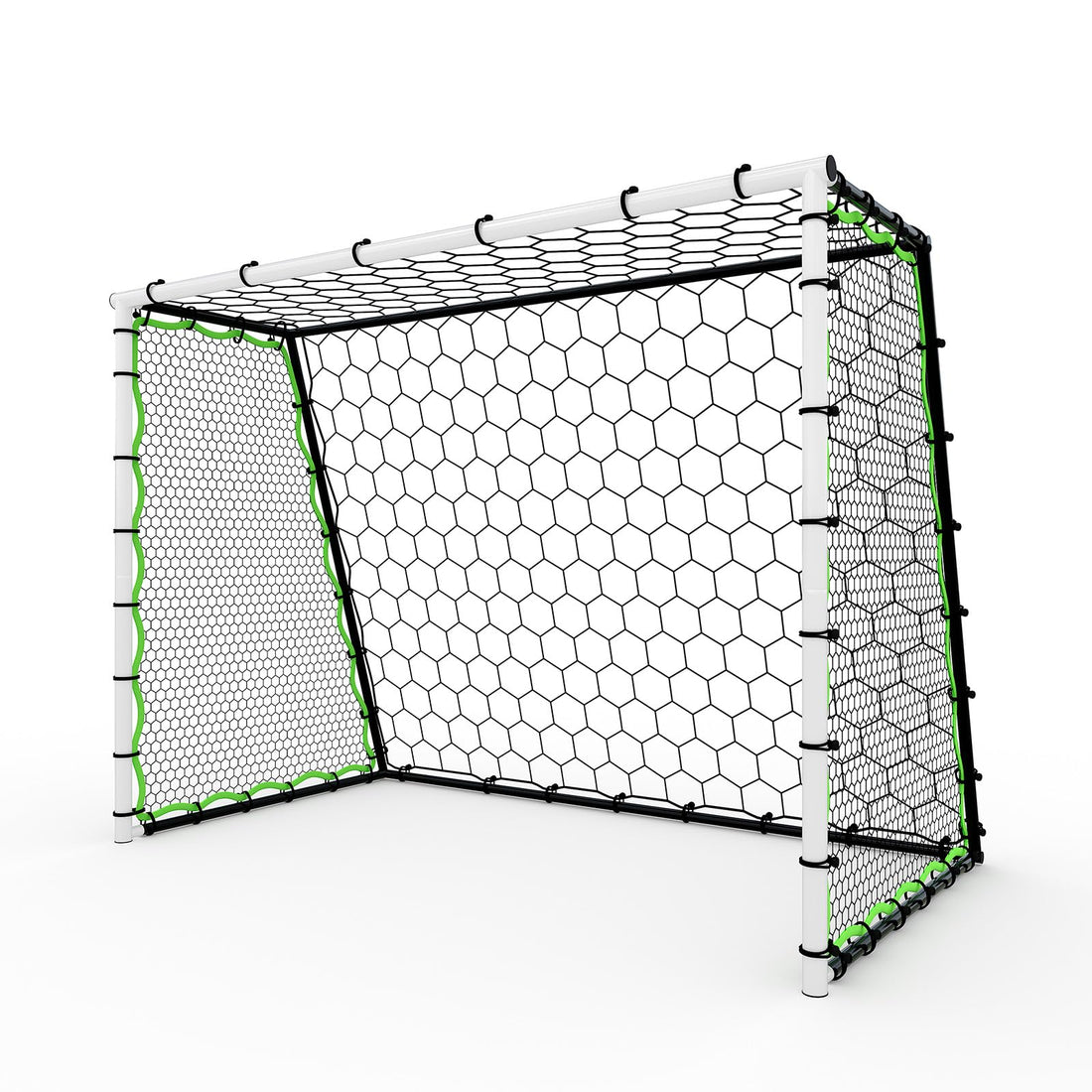 Garvee Filet de Rebond de Football 3-en-1, Filet Haute Réactivité avec Cadre en Acier, pour Entraînement Individuel ou Collectif