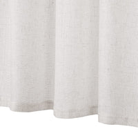 Garvee Vitrage Lot de 2 petits rideaux patchwork à boutons, aspect lin, beige clair, 69 x 91 cm, rideaux de style bistro pour cuisine ou salon